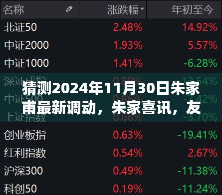 朱家喜讯揭晓，时光流转与意料之外的调动之旅（2024年11月30日）