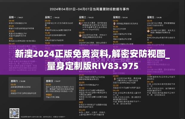 新澳2024正版免费资料,解密安防视图_量身定制版RIV83.975