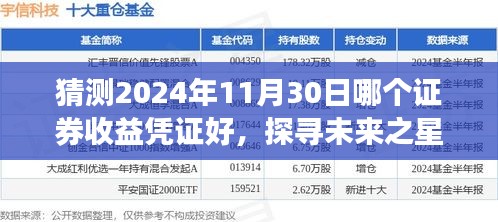 2024年证券收益凭证展望与解析，探寻未来之星，预测11月30日优质凭证