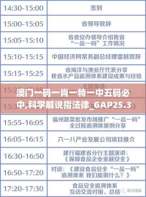 澳门一码一肖一特一中五码必中,科学解说指法律_GAP25.373专属版