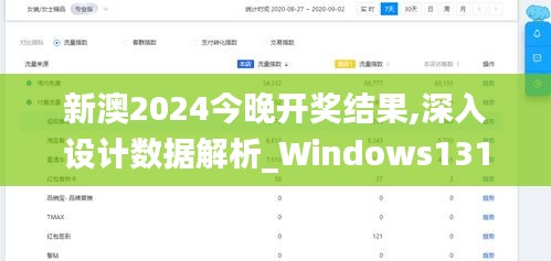 新澳2024今晚开奖结果,深入设计数据解析_Windows131.740-2