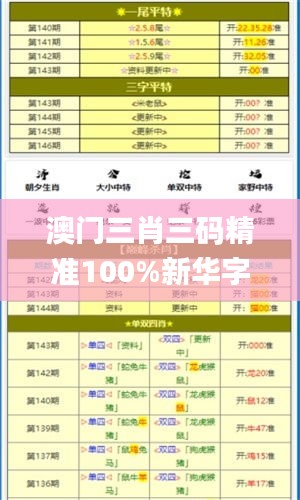 澳门三肖三码精准100%新华字典,综合计划评估_BAJ4.924结合版