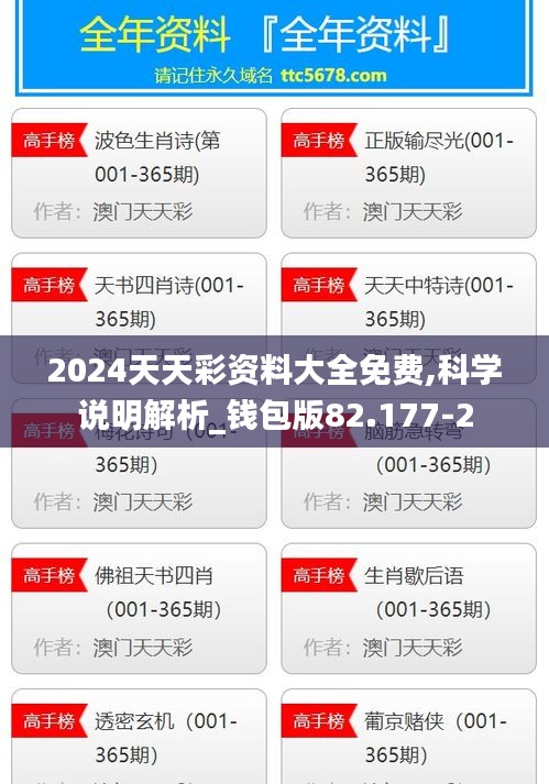 2024天天彩资料大全免费,科学说明解析_钱包版82.177-2