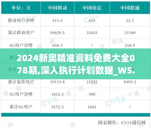 2024新奥精准资料免费大全078期,深入执行计划数据_W5.854-4