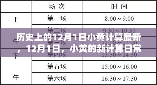 历史上的12月1日，小黄的计算日常与暖心友情的最新篇章