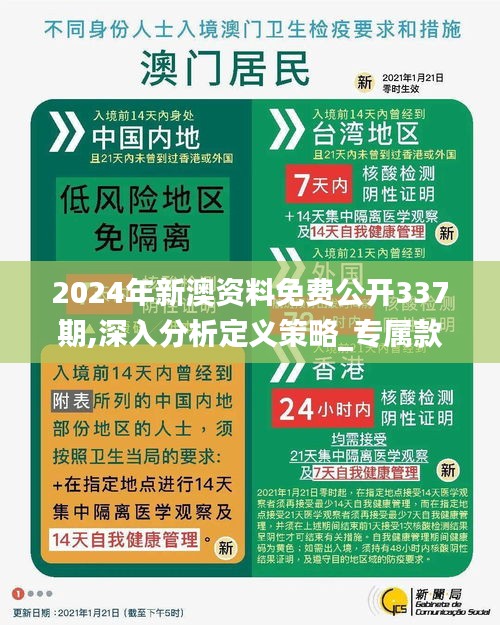 2024年新澳资料免费公开337期,深入分析定义策略_专属款4.733-6