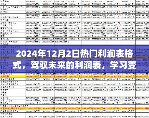 驾驭未来利润表，揭秘成功秘诀，学习变化成就梦想的新格式！