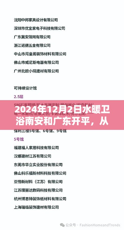 2024年水暖卫浴南安与广东开平项目操作指南，从入门到精通