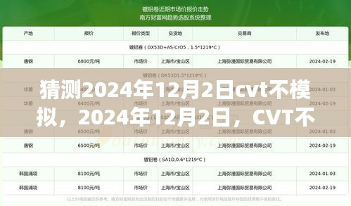 2024年12月2日CVT不模拟的奇迹与展望