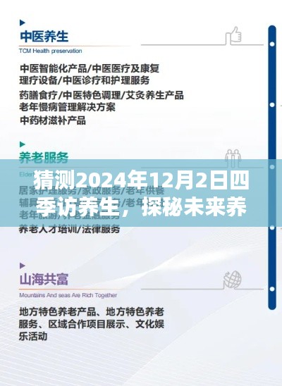 探秘未来养生科技，四季访养生高科技产品全新升级体验在2024年展望中揭晓