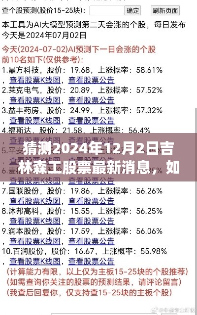 吉林森工股票最新消息预测与获取指南，初学者与进阶用户一步指南（预测至2024年12月2日）