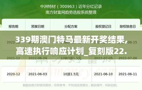 339期澳门特马最新开奖结果,高速执行响应计划_复刻版22.749-1