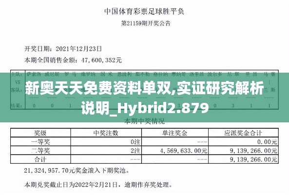 新奥天天免费资料单双,实证研究解析说明_Hybrid2.879