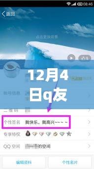 12月4日Q友乐园个性签名最新动态与回顾，影响与启示