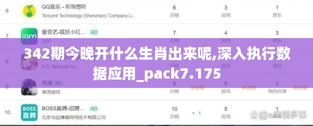 342期今晚开什么生肖出来呢,深入执行数据应用_pack7.175