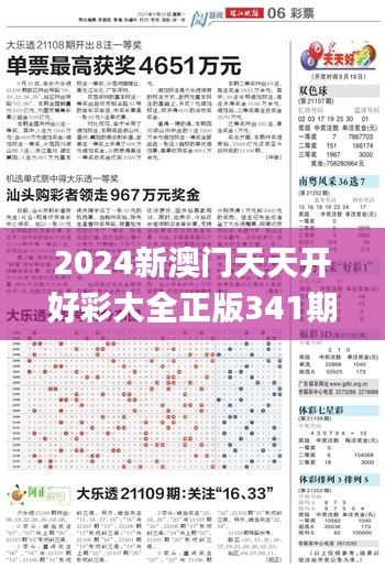 2024新澳门天天开好彩大全正版341期,深入应用解析数据_HD1.229