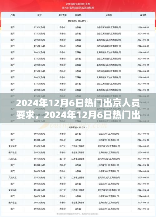 2024年12月6日热门出京人员要求，限制与自由的权衡