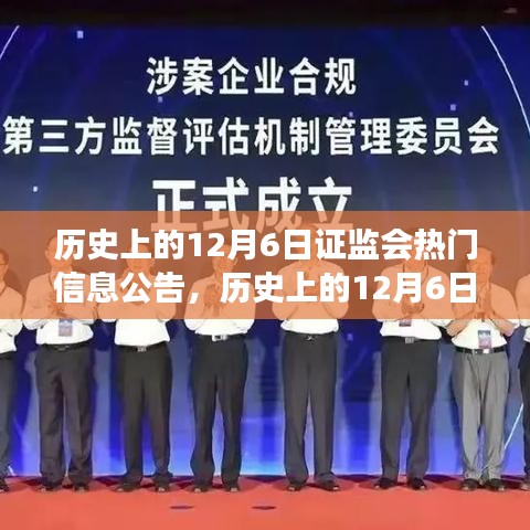 历史上的12月6日证监会热门信息公告深度解读，市场变革的关键节点回顾与解析