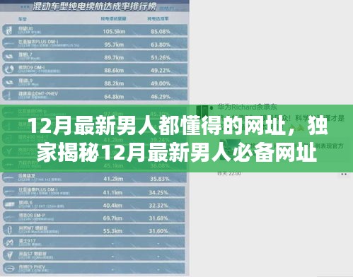 独家揭秘，引领科技潮流的男士必备网址，重新定义生活品质！