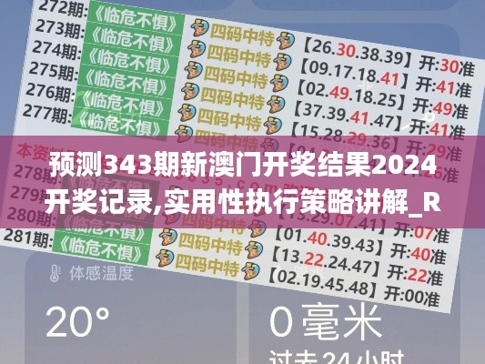 预测343期新澳门开奖结果2024开奖记录,实用性执行策略讲解_RX版8.135