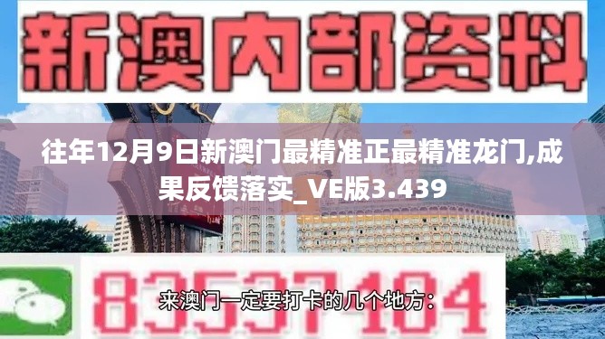 往年12月9日新澳门最精准正最精准龙门,成果反馈落实_VE版3.439