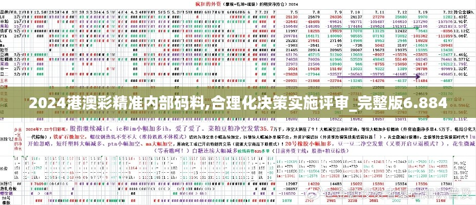 2024港澳彩精准内部码料,合理化决策实施评审_完整版6.884