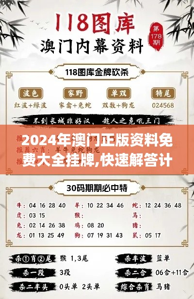 2024年澳门正版资料免费大全挂牌,快速解答计划设计_工具版7.751