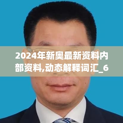 2024年新奥最新资料内部资料,动态解释词汇_6DM7.174