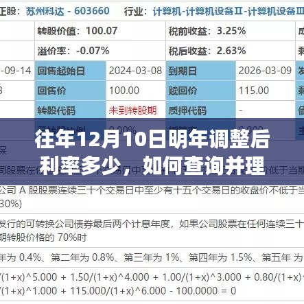 往年12月10日利率调整详解，查询与理解指南