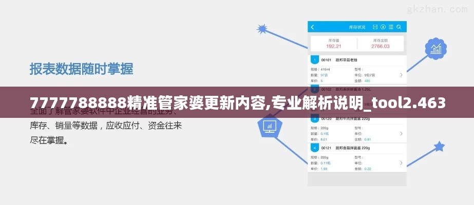 7777788888精准管家婆更新内容,专业解析说明_tool2.463