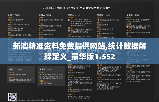 新澳精准资料免费提供网站,统计数据解释定义_豪华版1.552