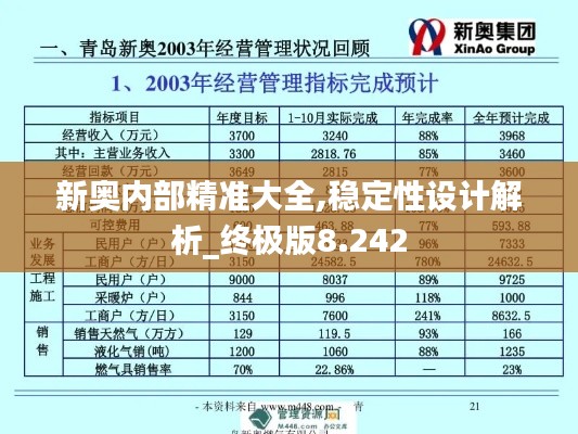 新奥内部精准大全,稳定性设计解析_终极版8.242