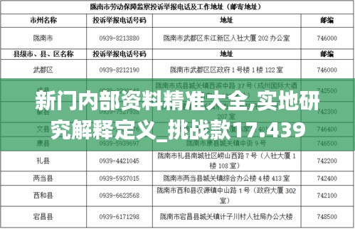 新门内部资料精准大全,实地研究解释定义_挑战款17.439