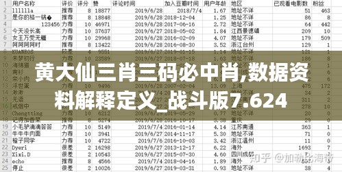 黄大仙三肖三码必中肖,数据资料解释定义_战斗版7.624