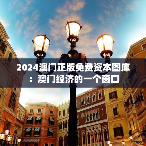 2024澳门正版免费资本图库：澳门经济的一个窗口