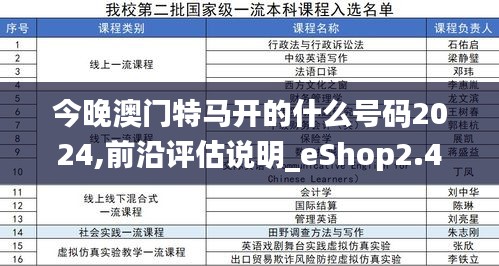 今晚澳门特马开的什么号码2024,前沿评估说明_eShop2.486