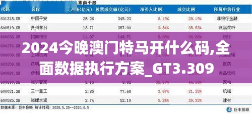 2024今晚澳门特马开什么码,全面数据执行方案_GT3.309