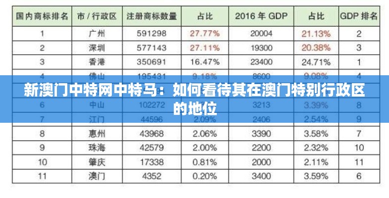 新澳门中特网中特马：如何看待其在澳门特别行政区的地位