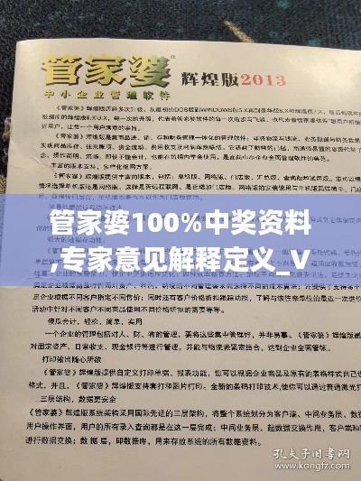 管家婆100%中奖资料,专家意见解释定义_V27.878