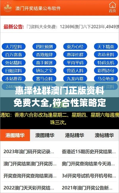 惠泽社群澳门正版资料免费大全,符合性策略定义研究_Windows12.686