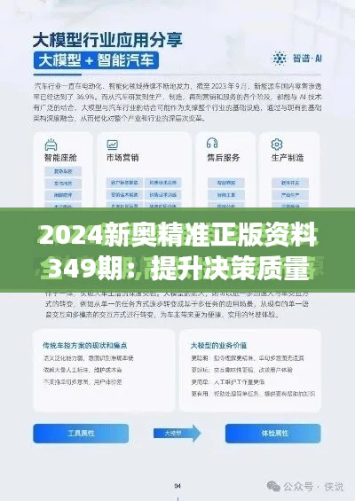 2024新奥精准正版资料349期：提升决策质量的宝典