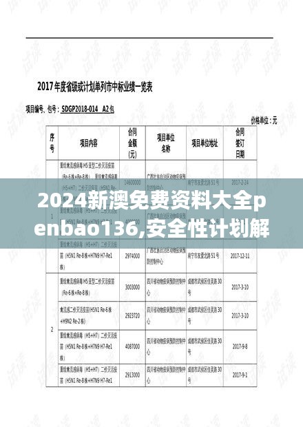 2024新澳免费资料大全penbao136,安全性计划解析_挑战版1.109