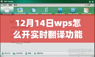 WPS实时翻译功能开启指南，与自然美景共舞，体验心灵之旅的新境界