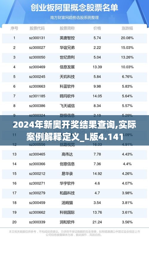 2024年新奥开奖结果查询,实际案例解释定义_L版4.141