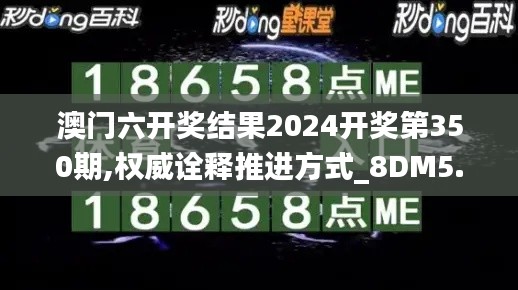 澳门六开奖结果2024开奖第350期,权威诠释推进方式_8DM5.940