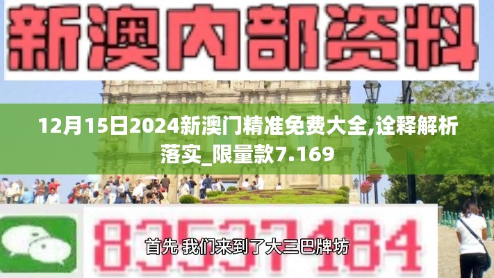 12月15日2024新澳门精准免费大全,诠释解析落实_限量款7.169