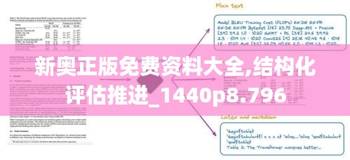 新奥正版免费资料大全,结构化评估推进_1440p8.796