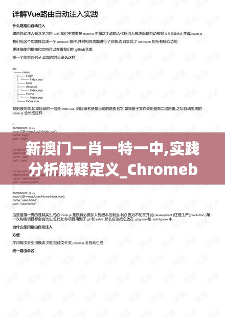 新澳门一肖一特一中,实践分析解释定义_Chromebook3.502