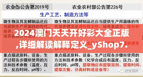 2024澳门天天开好彩大全正版,详细解读解释定义_yShop7.811