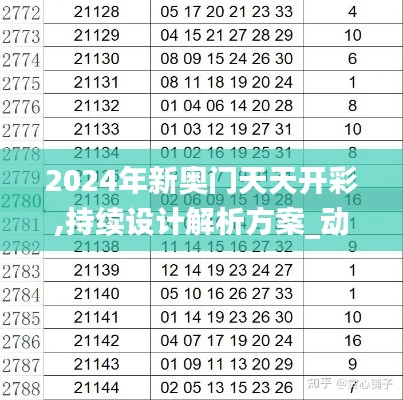 2024年新奥门天天开彩,持续设计解析方案_动态版1.187